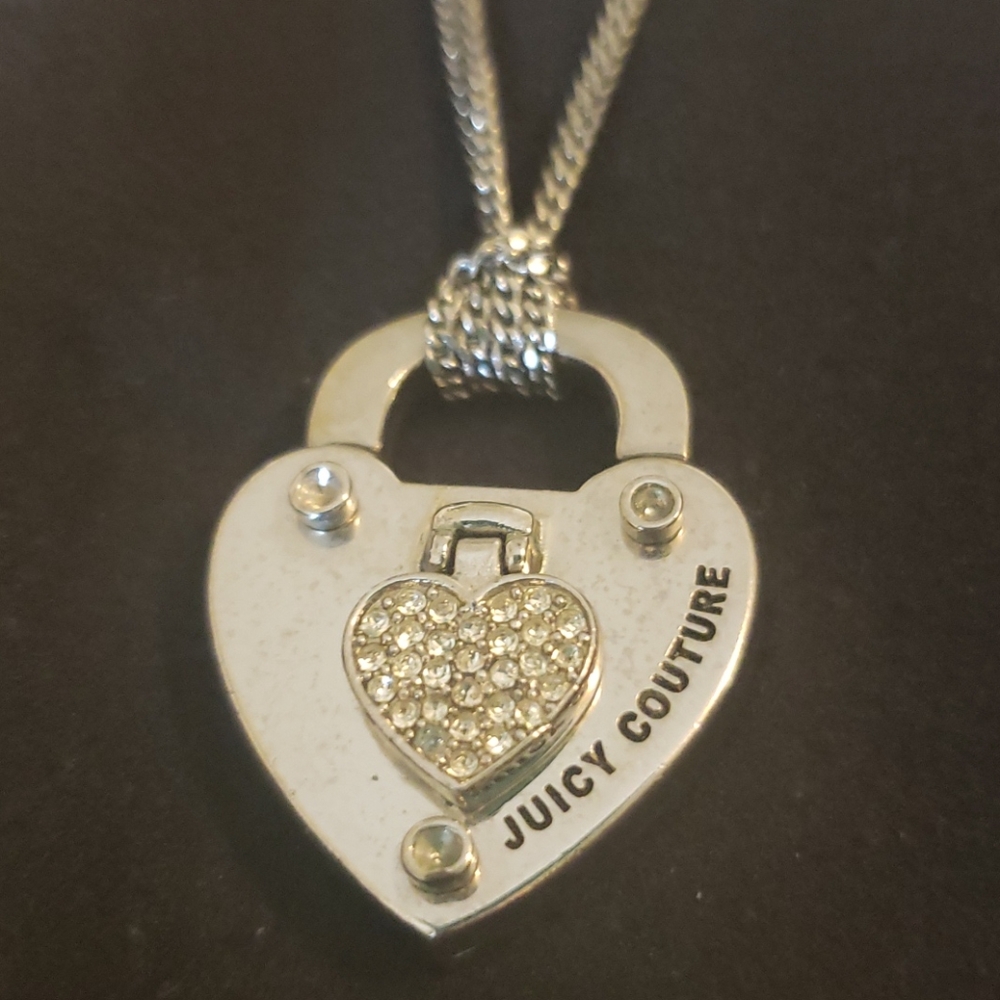 Juicy Couture Heart lock necklace